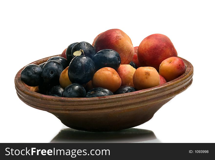 Close up of dish with fruits