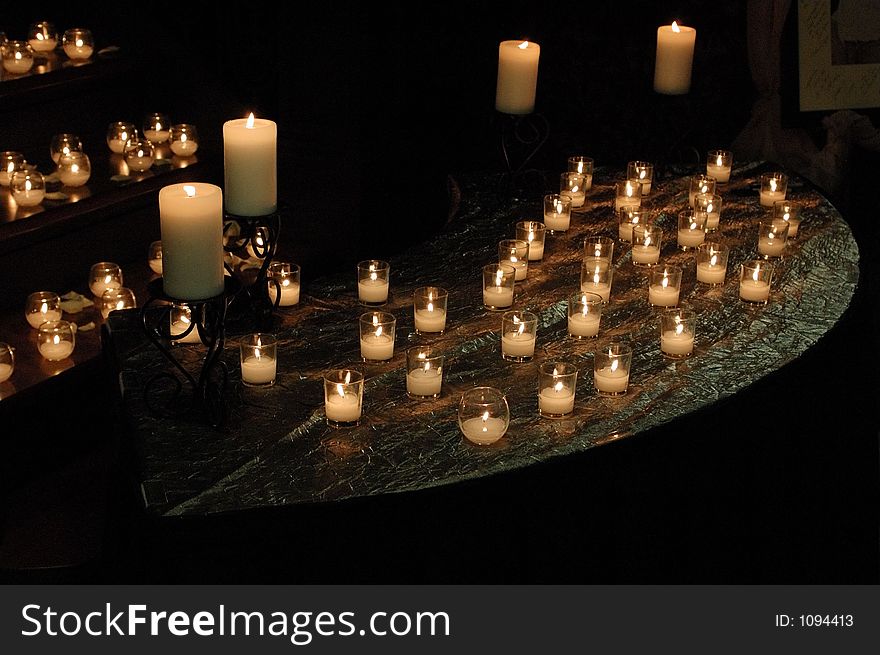 Candle light. Candle light
