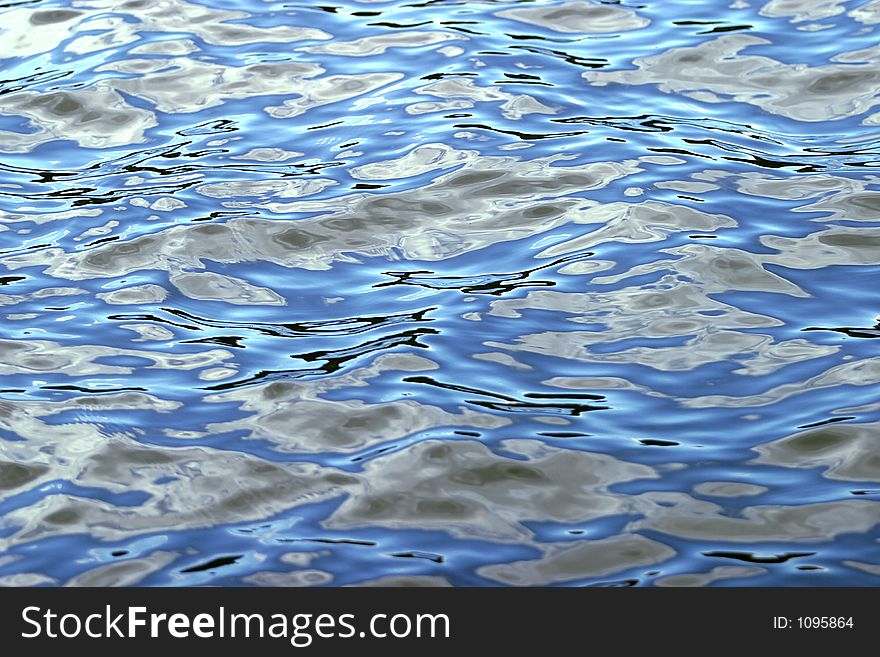 Blue ripples. Blue ripples