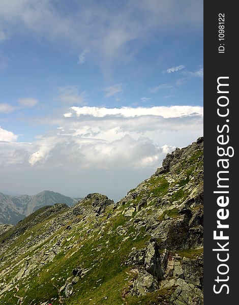 Peak line of Retezat mountains - Romania
