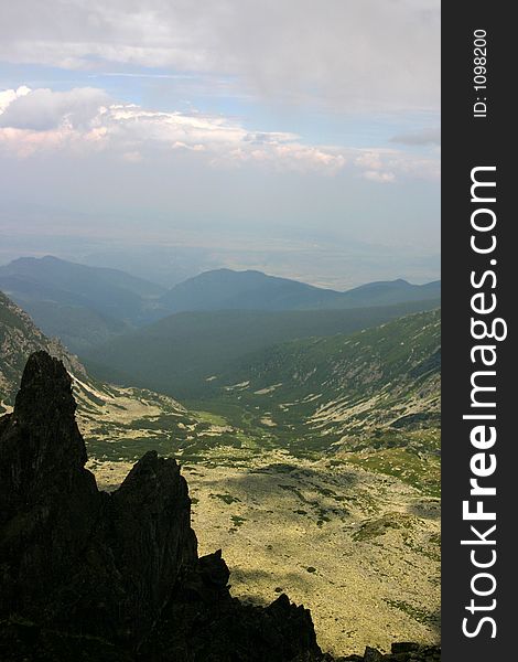 Rocky valley in Retezat mountains - Romania