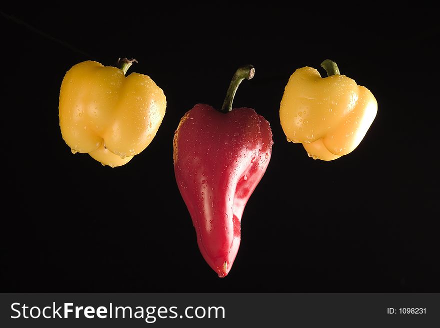 Still life with paprika. Still life with paprika