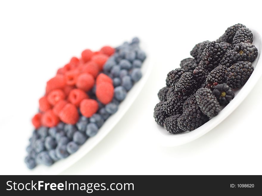 Mixed berries on a plate