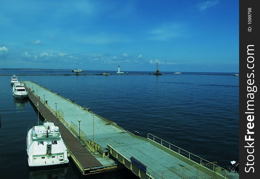 Sea port Odessa in Ukraine