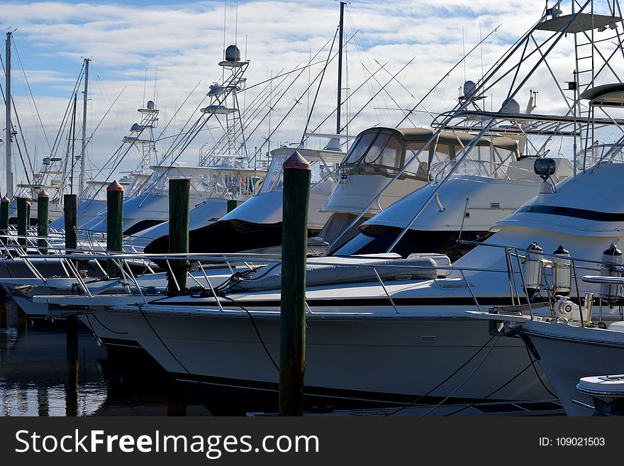 Marina, Boat, Water, Dock