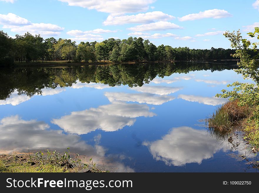 Reflection, Water, Nature, Sky