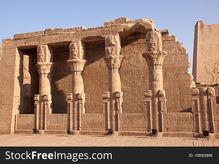 Historic Site, Ancient Roman Architecture, Egyptian Temple, Roman Temple