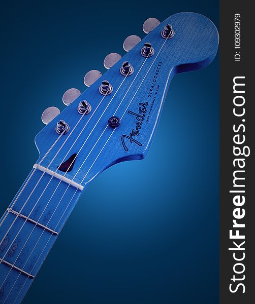 Blue, Musical Instrument, Plucked String Instruments, Guitar