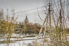 Old Factory In The Winter Stock Photo Old Factory In The Winter Stock Photo