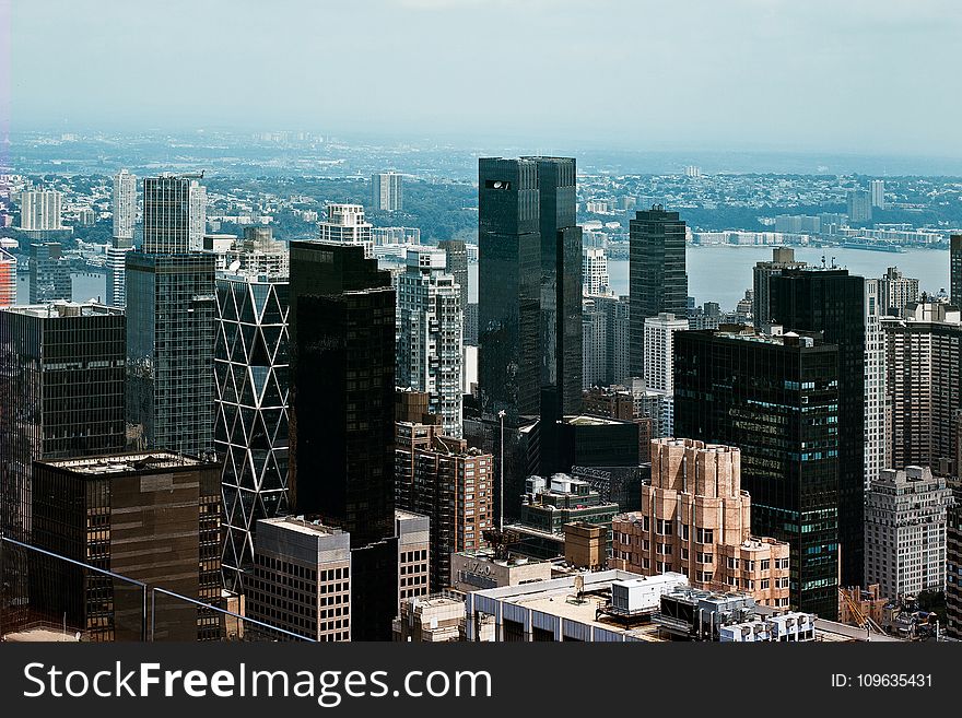 Aerial Photo Of Buildings Under Blue Sky