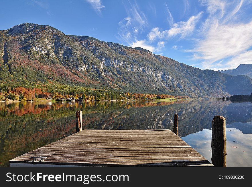 Reflection, Nature, Mountainous Landforms, Mountain