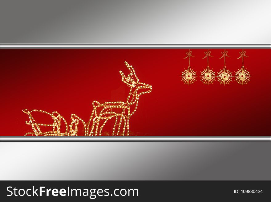 Red, Deer, Reindeer, Font