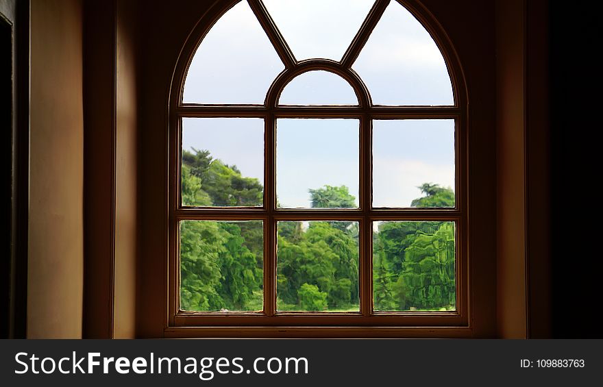 Arched, Window, Architectural