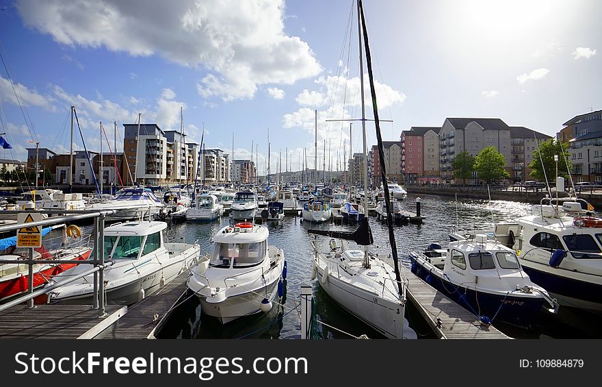 Bay, Boats, Buildings