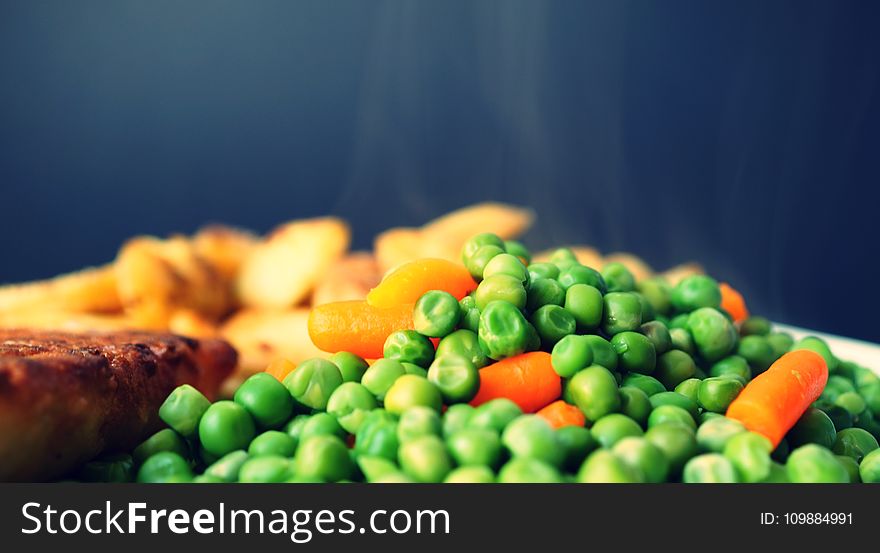 Beans, Carrots, Close-up