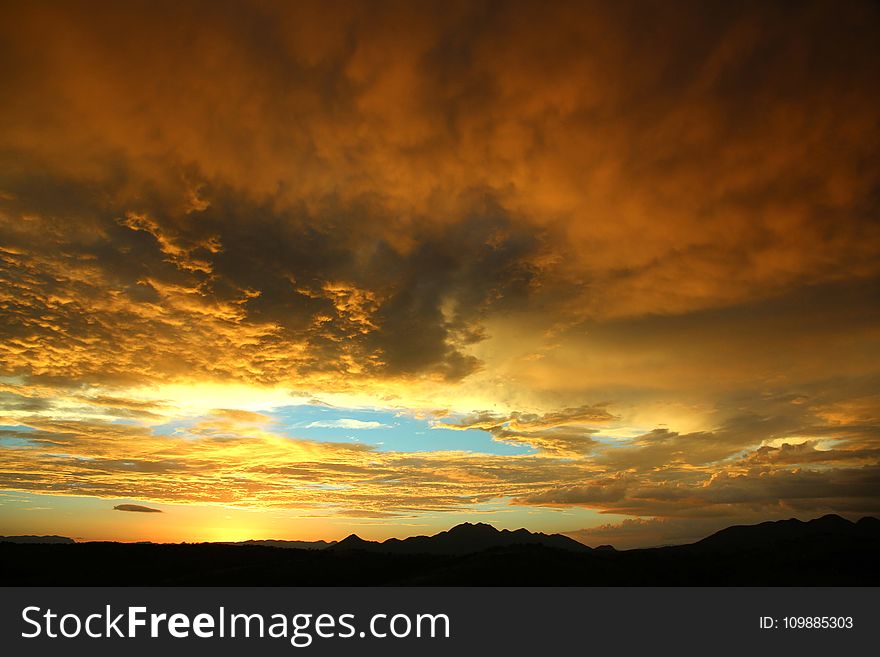 Orange Clouds During Daytime