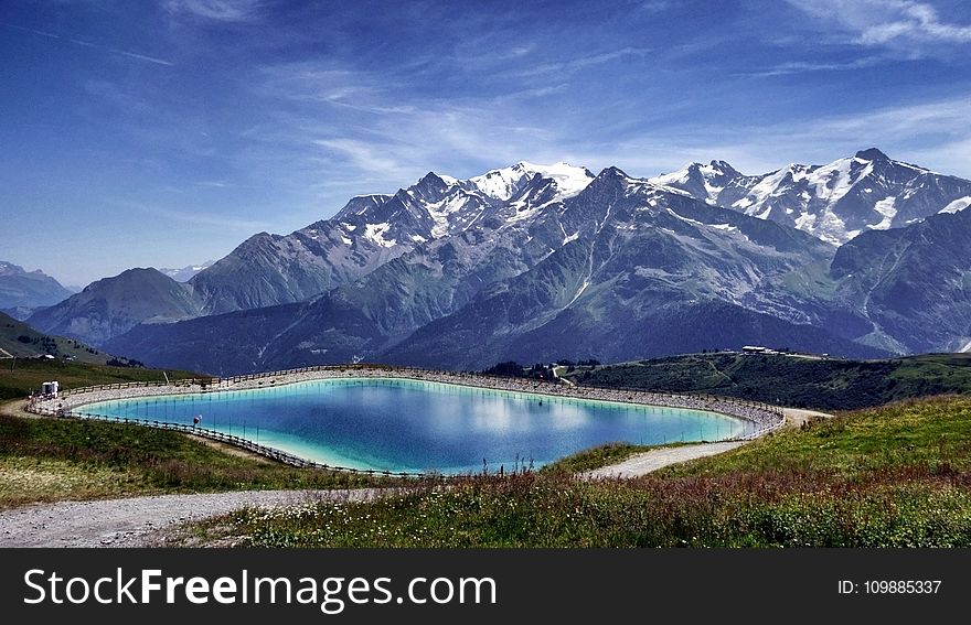 Lake Near Mountain Landscape Photo