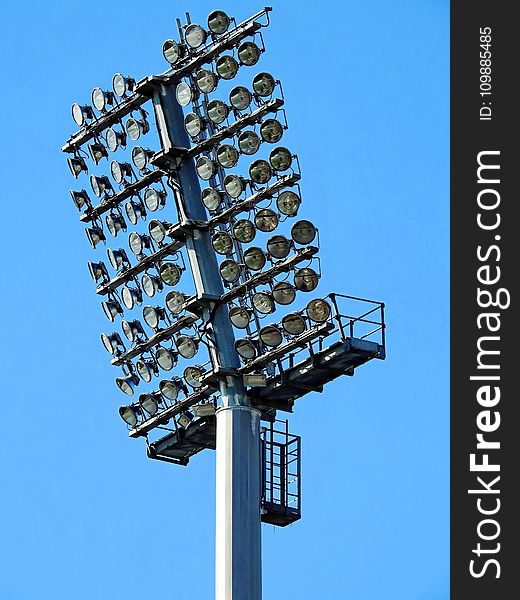 Track Lights Under Blue Sky During Daytime