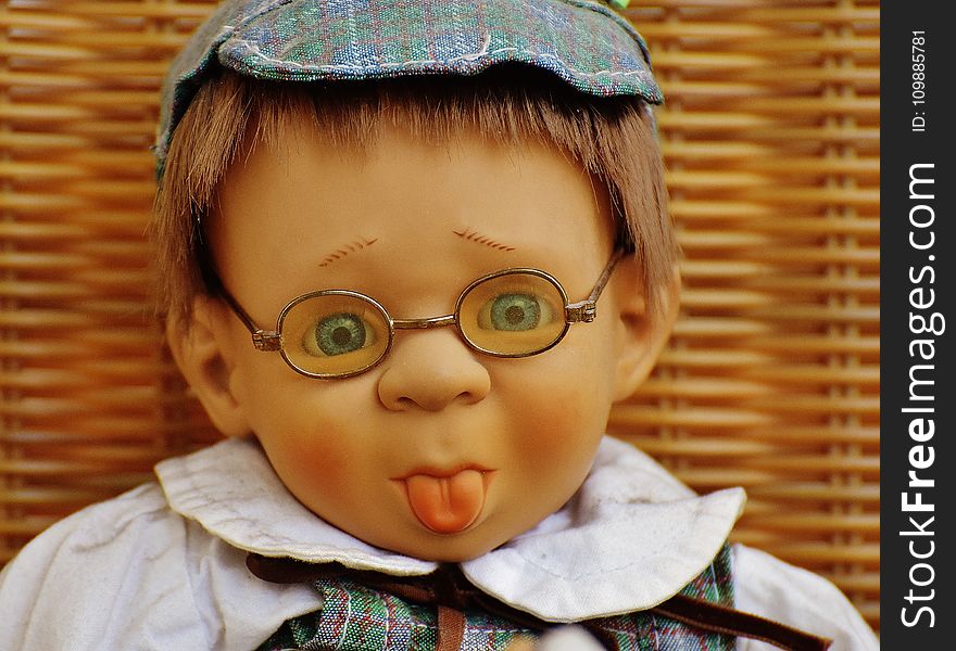 Doll Wearing Eyeglasses