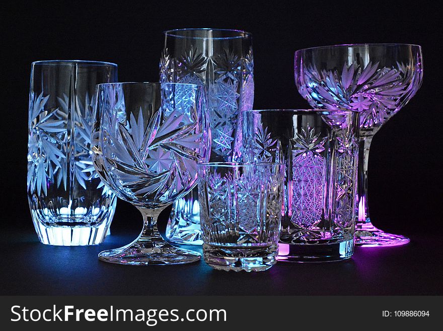 Cut Drinking Glass Set