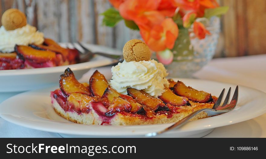 Pie With Whipped Cream