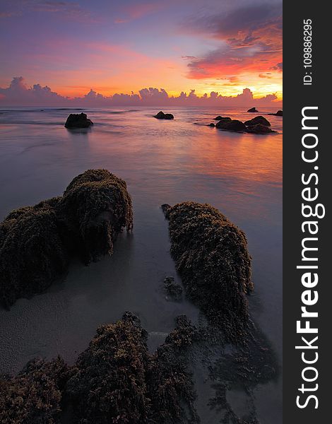 Beach, Clouds, Dawn