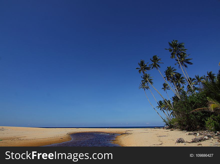 Beach, Blue, Island