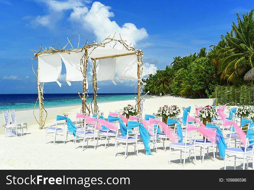 Beach, Wedding, Chairs