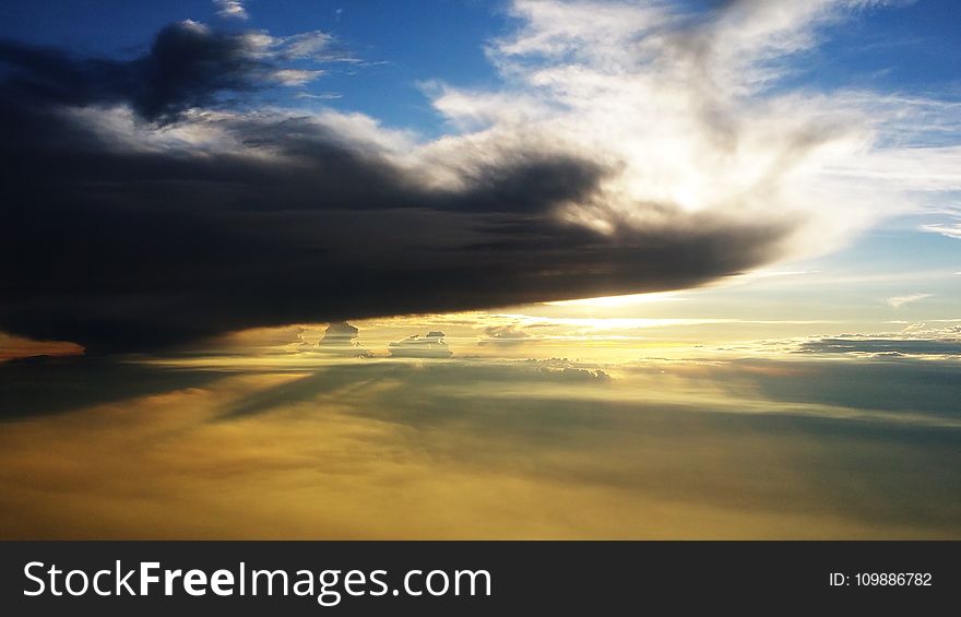 Blue, Bright, Cloud