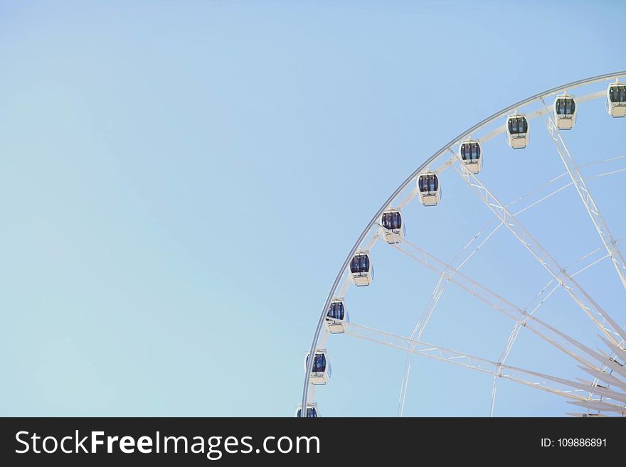 Amusement, Park, Blue