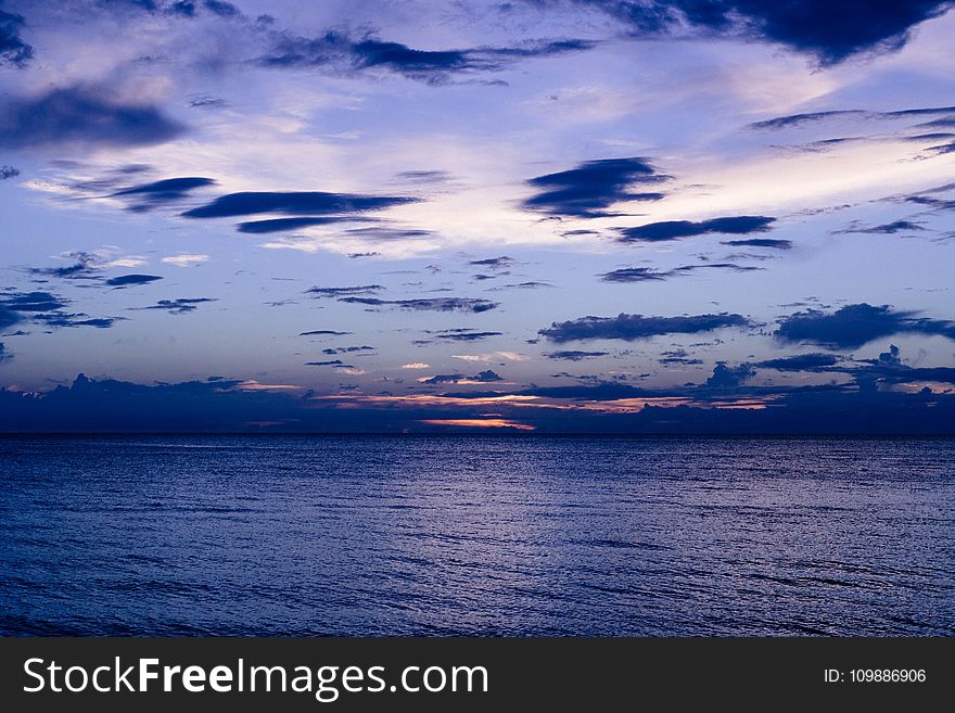 Beach, Clouds, Dawn