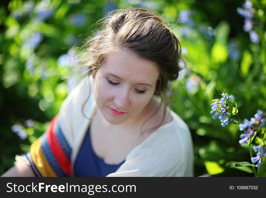 Blur, Face, Female