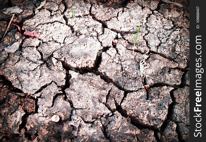 Clay, Close-up, Cracks