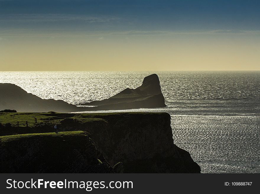 Beach, Horizon, Island