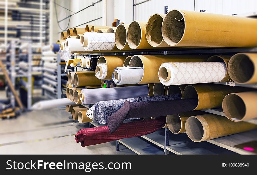 Fabrics, Factory, Industry