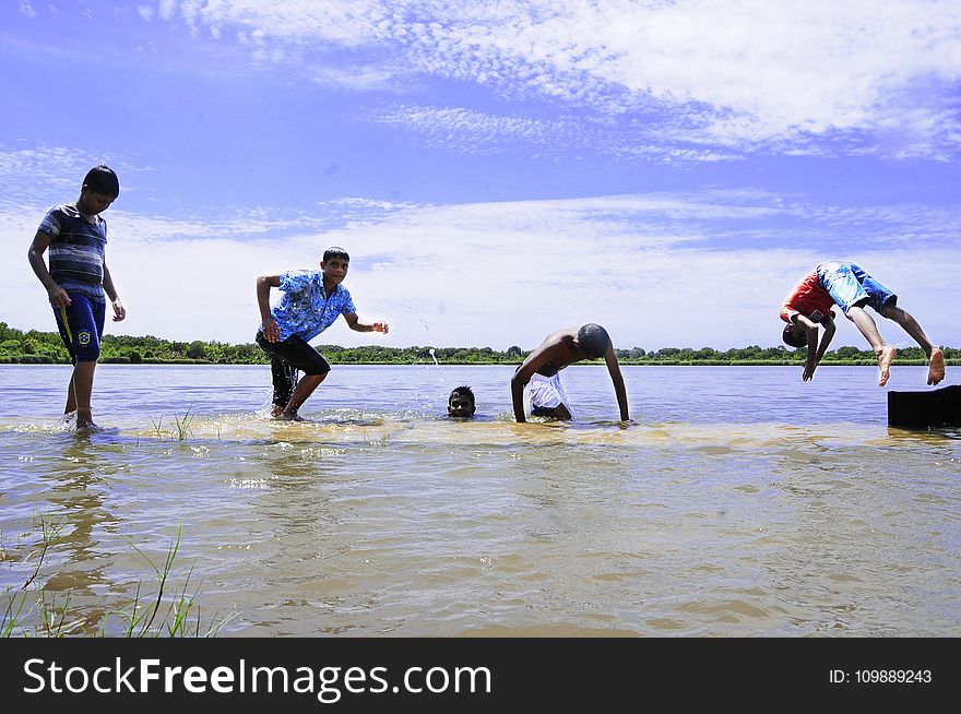 Action, Children, Clouds