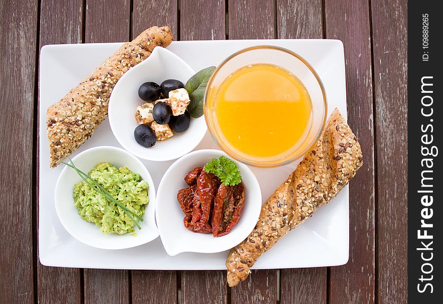 Bowl, Bread, Breakfast