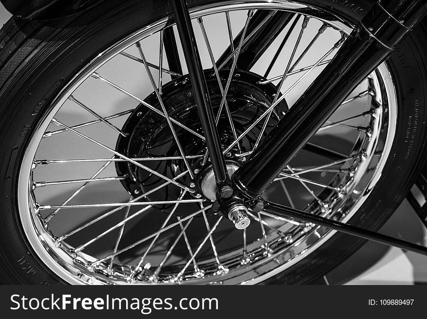 Close-up of Bicycle Wheel