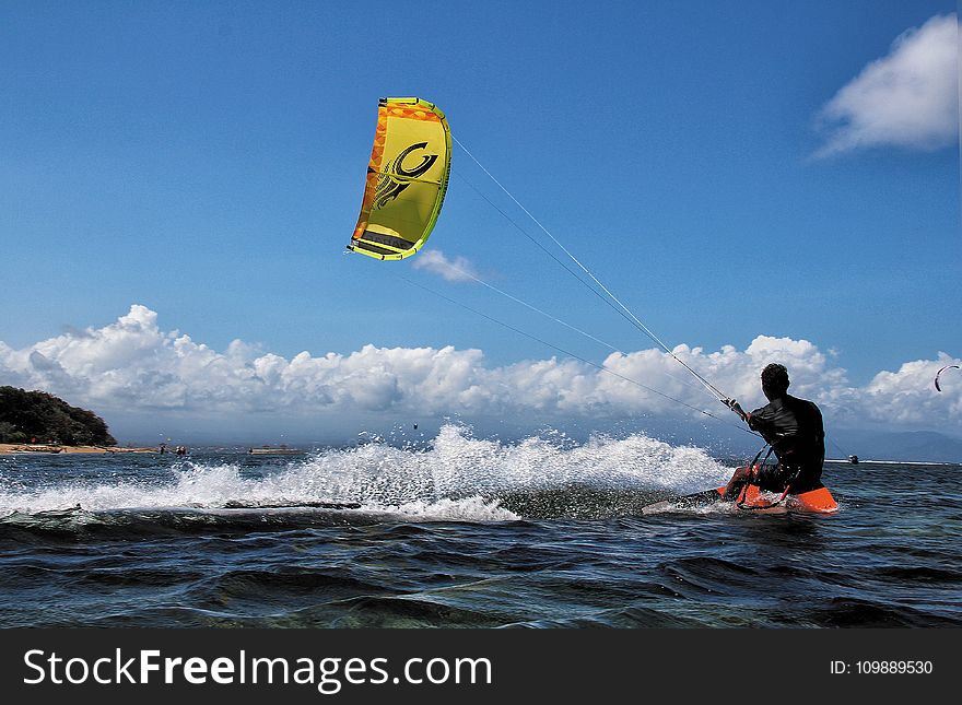 Man surfing on the Beach