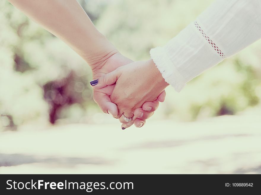 Woman Holding Hands