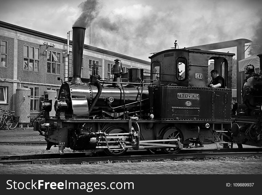 Train on Railroad Track