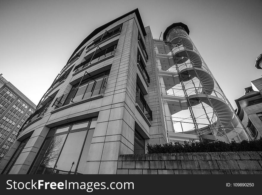 Architecture, Black-and-white, Building