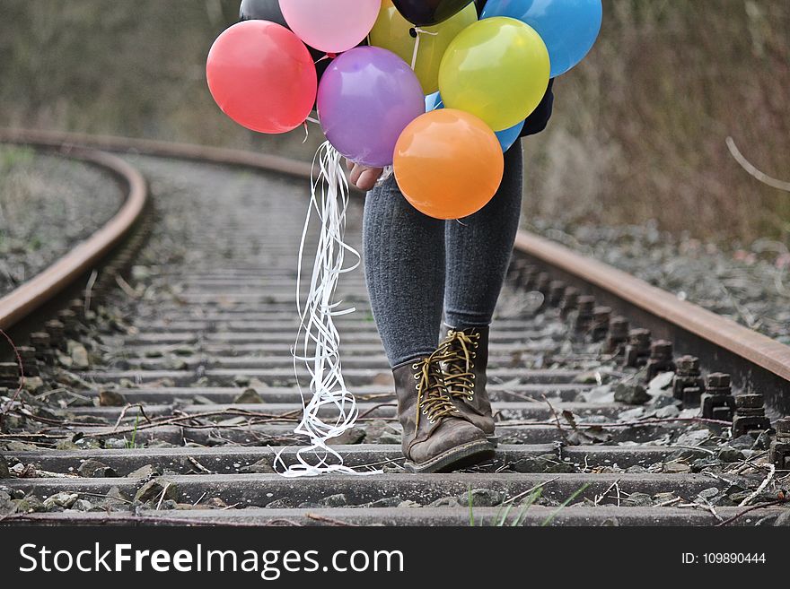 Balloons, Boots, Colorful