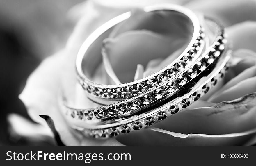 Black-and-white, Close-up, Jewellery