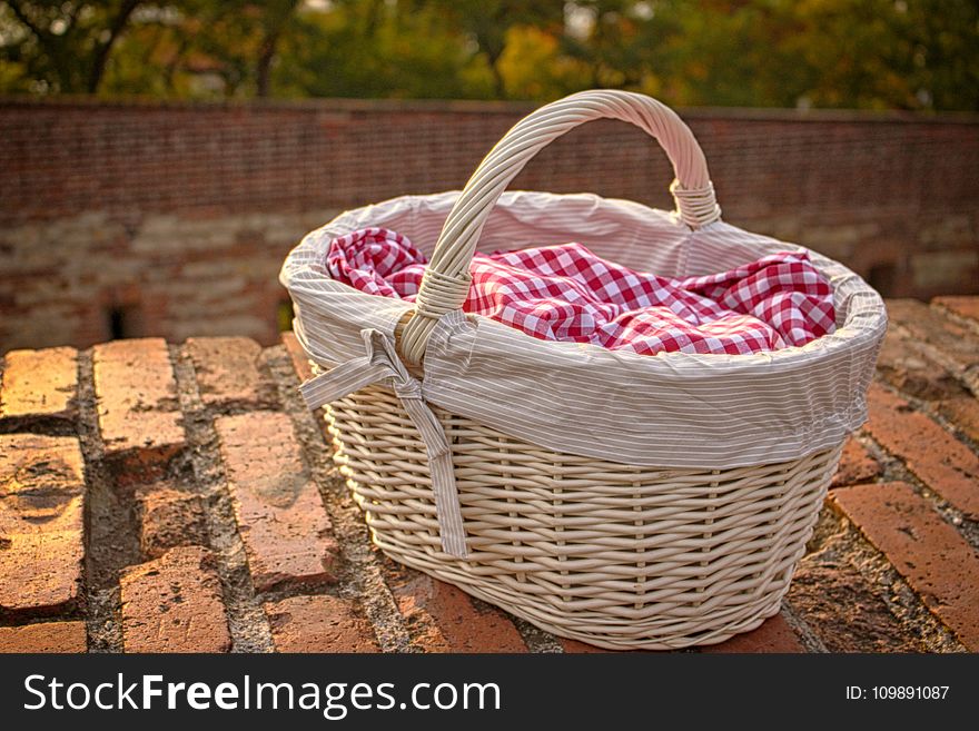 Basket, Brick, Wall