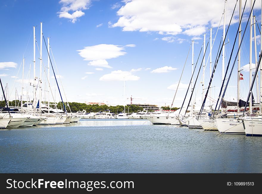 Bay, Blue, Boats