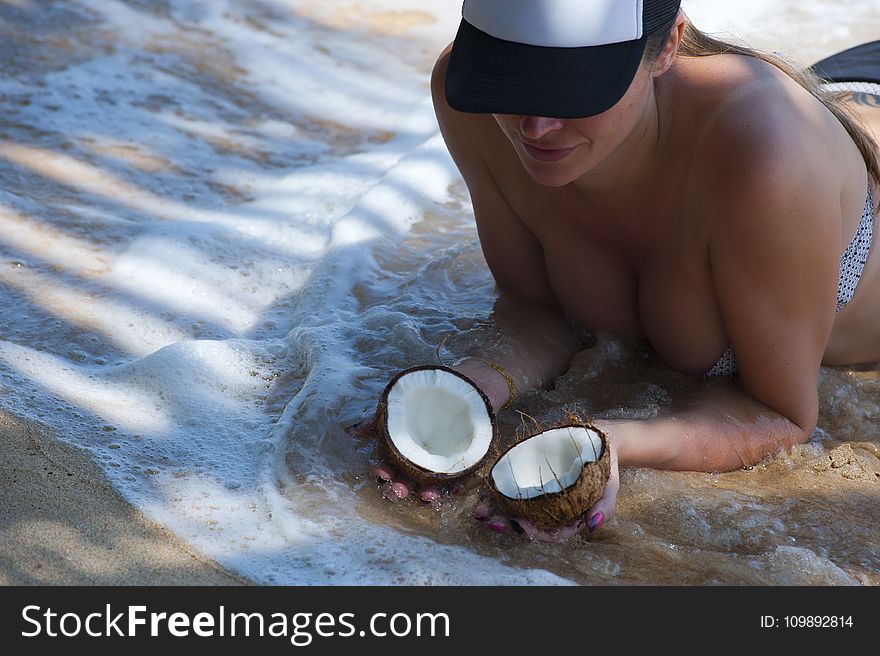 Beach, Coconut, Female