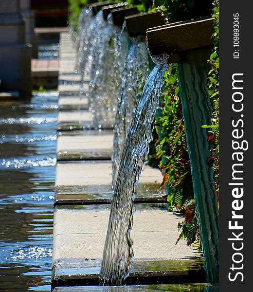 Flow, Fountain, Garden