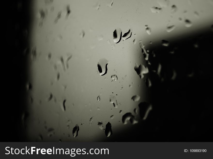 Close-up, Droplets, Glass
