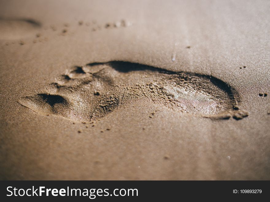 Foot Print on Sand